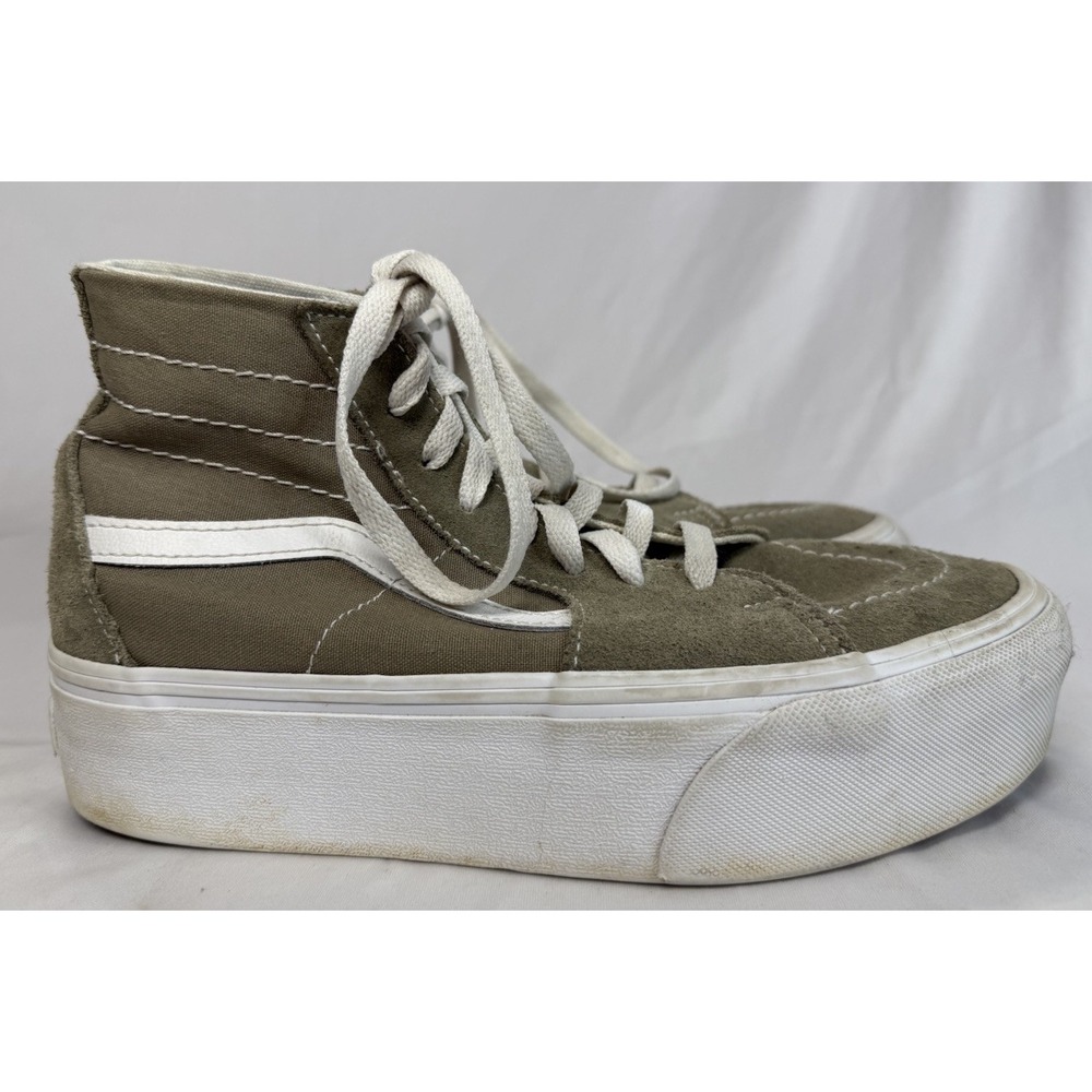 Vans Tan Sk8-Hi Tapered High Top Sneakers Shoes Size Mens 6.5/Womens 8.0